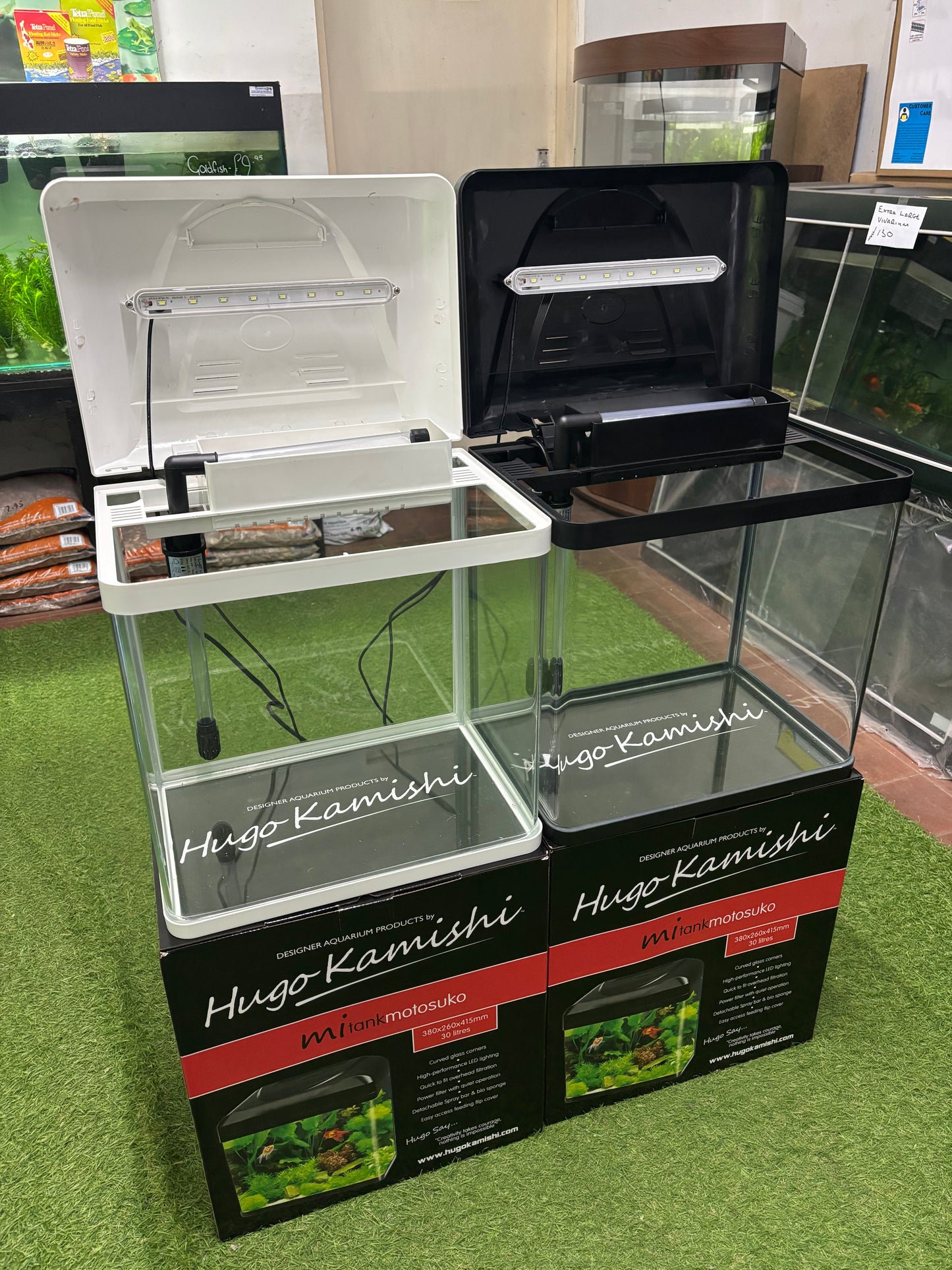 HUGO MiTank 30L LED LIGHT, FILTER COLDWATER/TROPICAL AQUARIUM