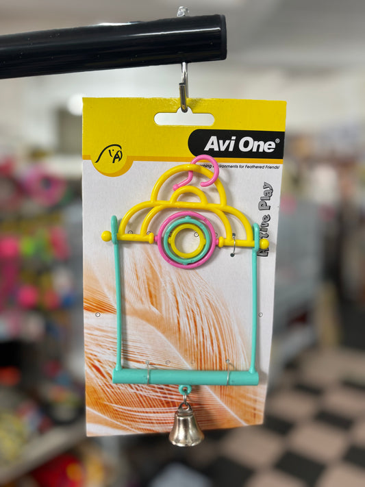 Avi One Bird toy swing with turning rings