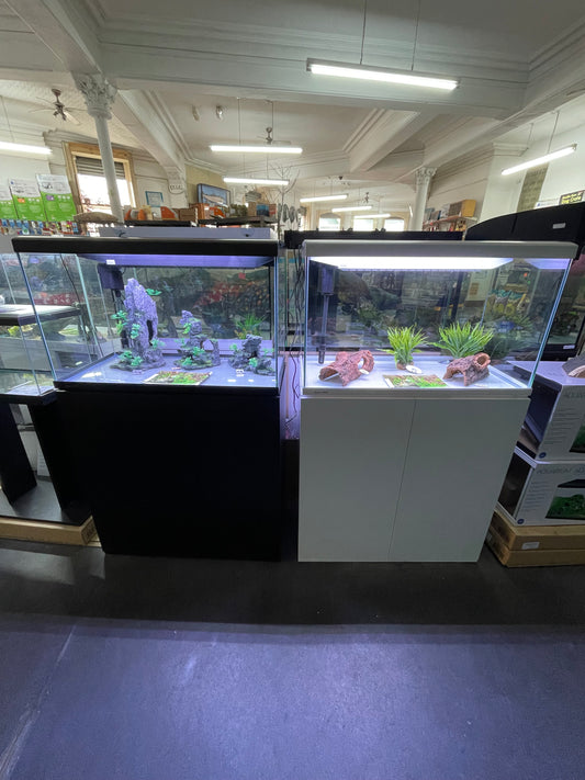 Aqua One Lifestyle 125 80cm in Black or white complete set with cabinet 125L