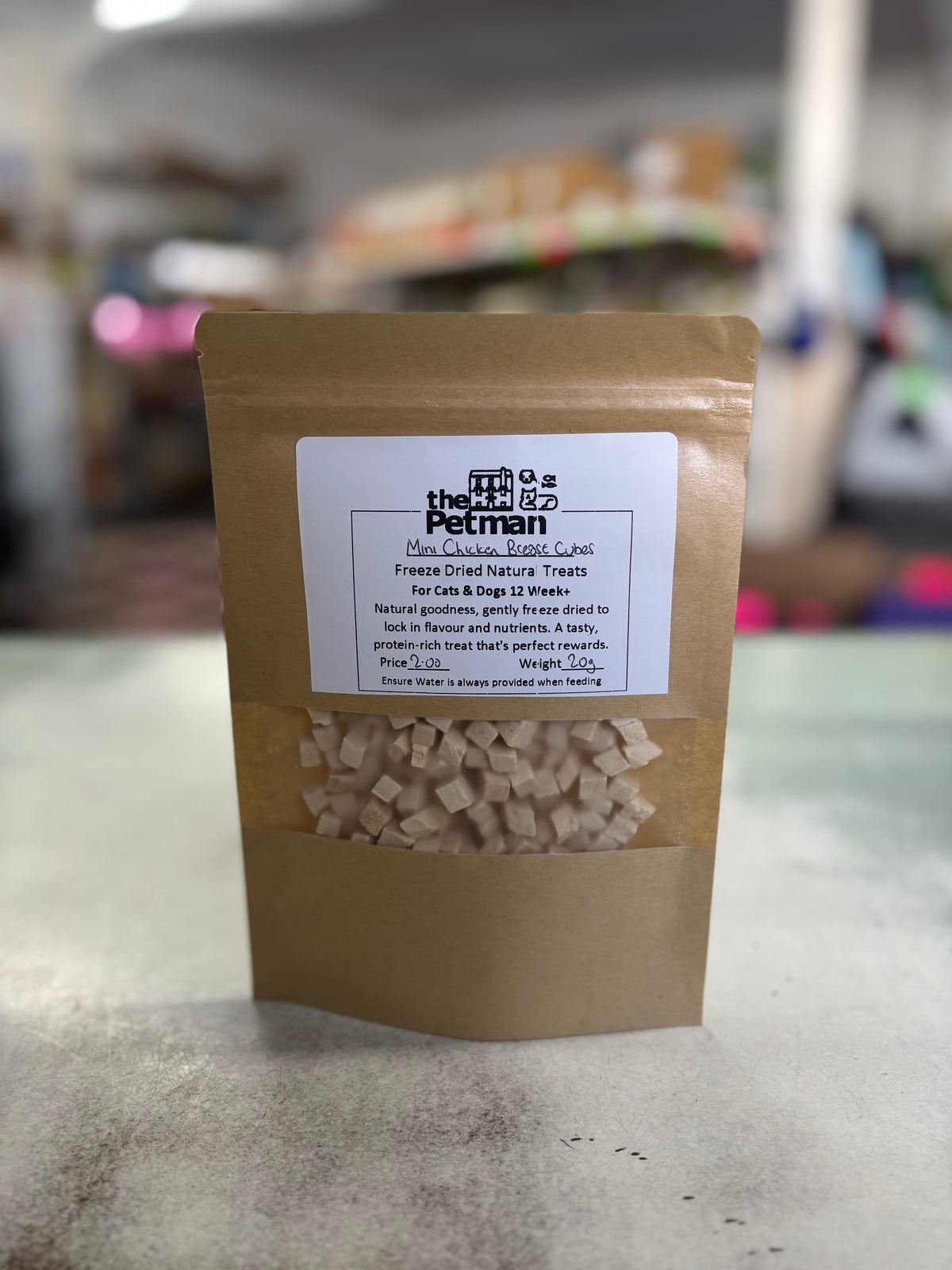 Freeze-Dried Chicken Breast Cubes