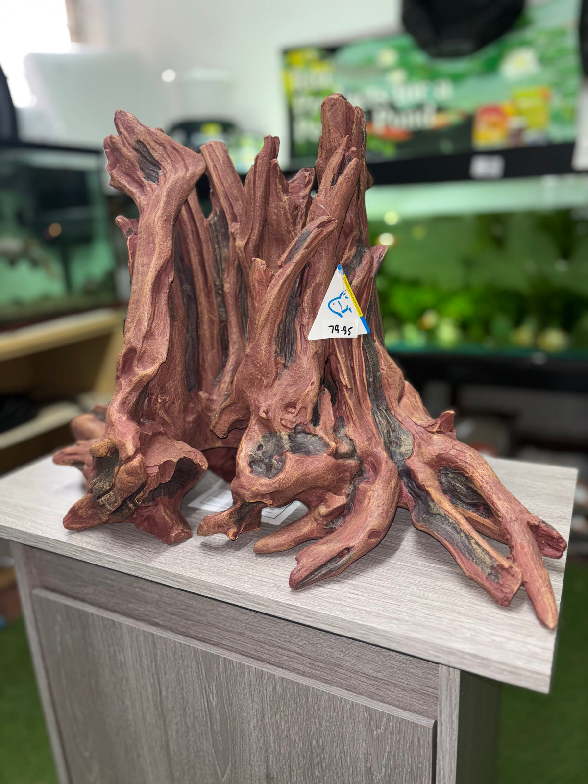 XL Extra Large Entangled Hollow mangrove tree trunk 2pc Aquarium Decoration 65cm