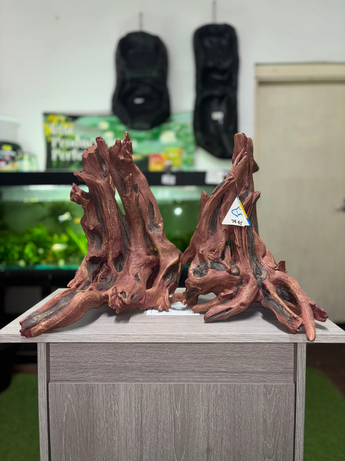 XL Extra Large Entangled Hollow mangrove tree trunk 2pc Aquarium Decoration 65cm