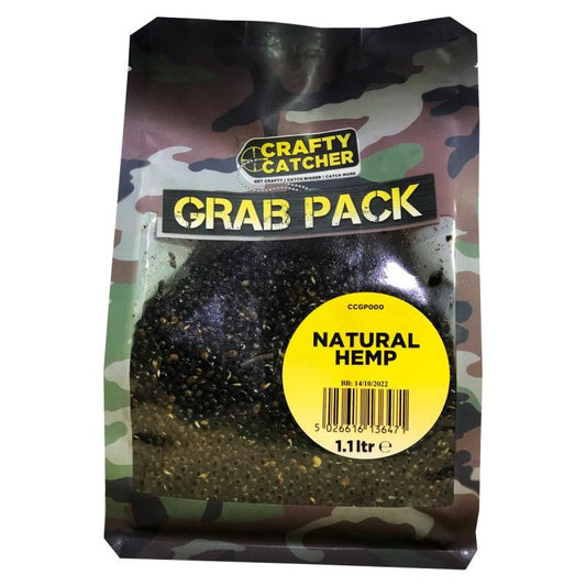 Crafty Catcher Natural Hemp 1.1L Cooked PVA Friendly Grab Bag image 0